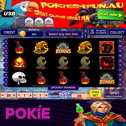 Made With Slot Factory Create and Play - Spooky Manor - Pokies Casino
