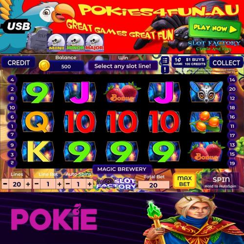 Made With Slot Factory Create and Play - Magic Brewery - Pokies Casino