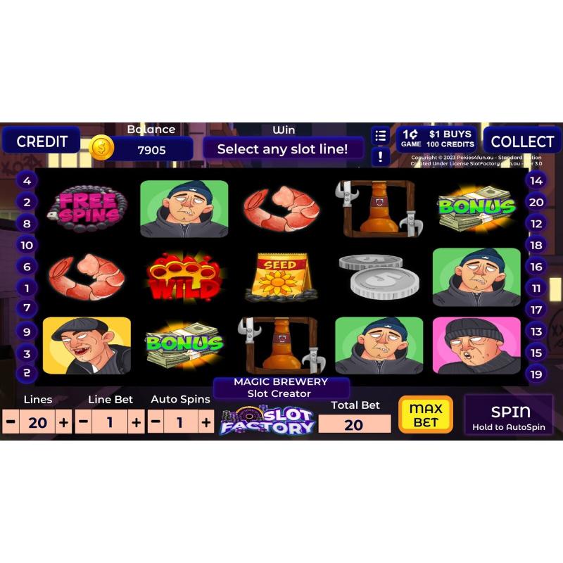 Slot Factory Create and Play - Custom Pokies Creator 7 Themes + Sounds + Music
